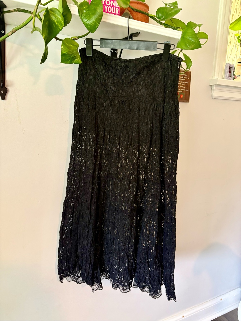 Jessica Black Lace Maxi Skirt